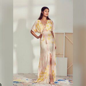 Mara Hoffman Tie Front Dress in Star Blast